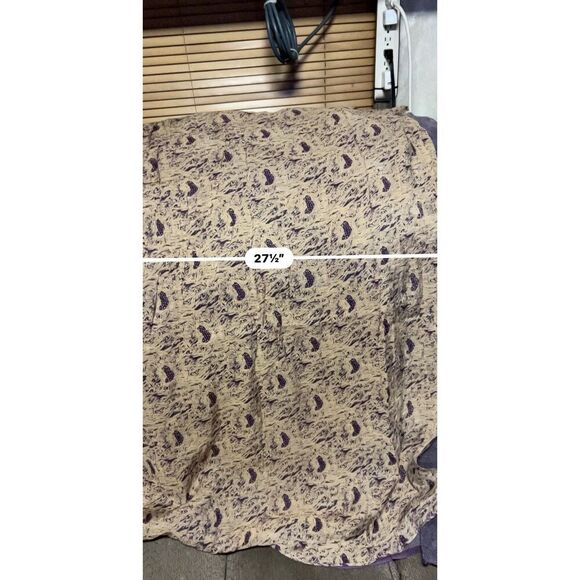 Reversible Paisley Print Scarf Silk and Cotton Blend - Picture 4 of 6